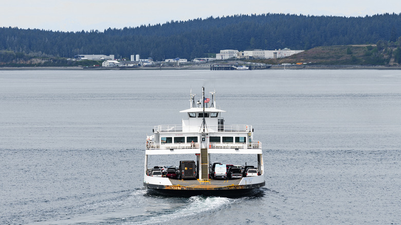 Ferry on the Sound outside Steilacoom