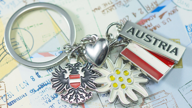 Austria souvenir keychain