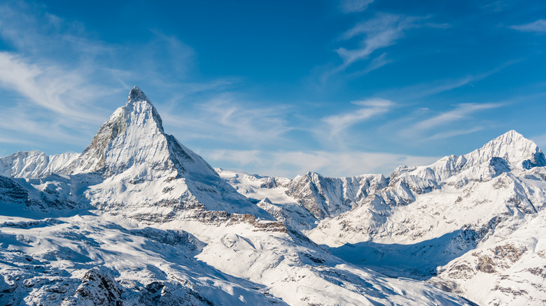 Winter view of the Matterhorn