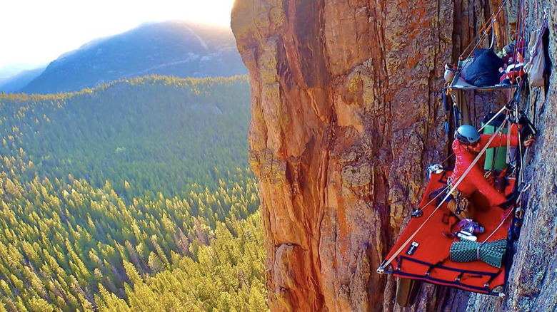 Cliff camping, Estes Park