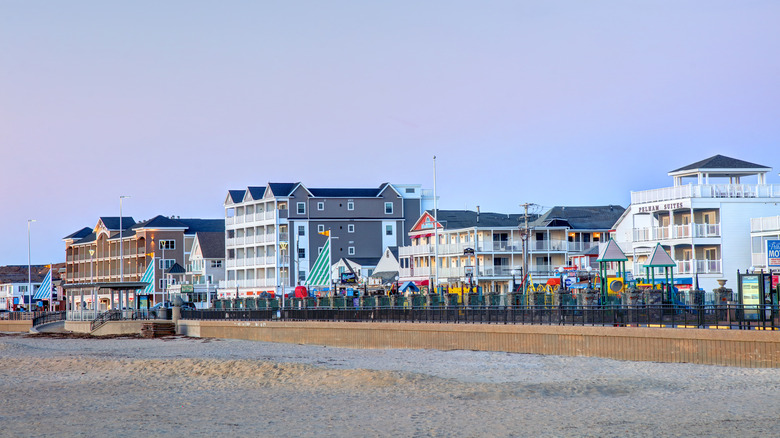 Beachfront buildings in Hampton Beach