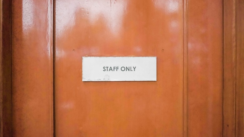 staff only sign in hotel