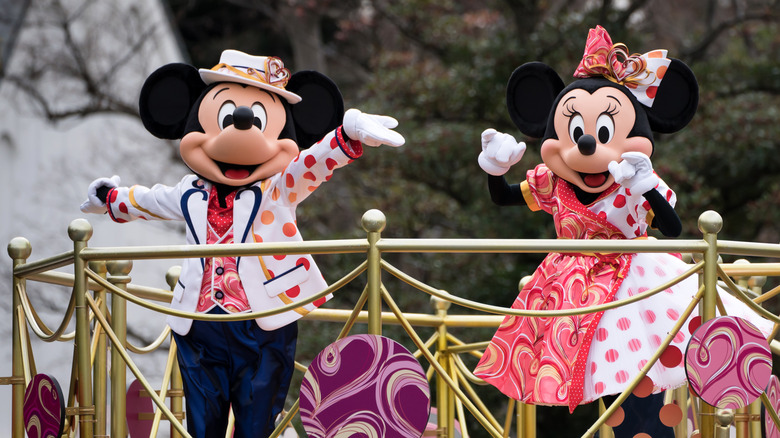 Minnie and Mickey at Tokyo Disneyland