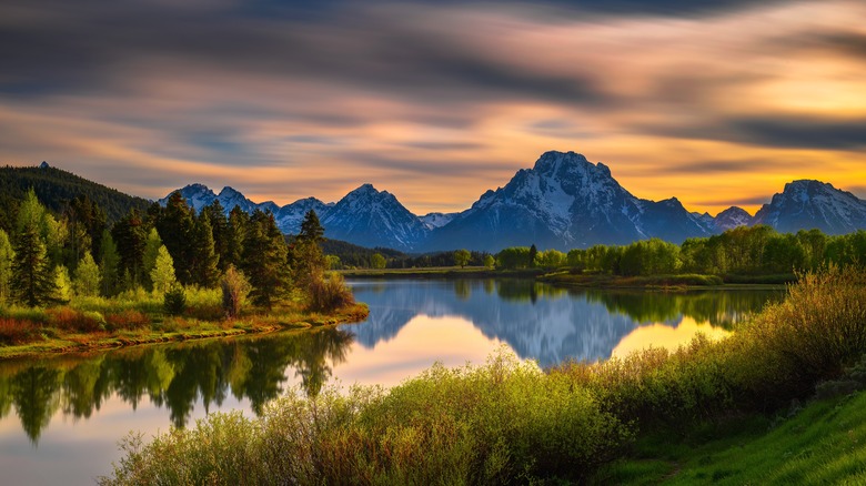 Sunset over Snake River