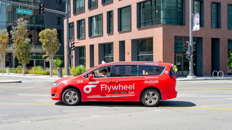 Flywheel cab on the road