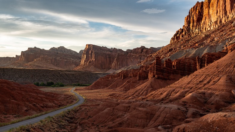 Rock formations in Capitol Reef