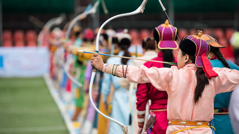 Archers at the Naadam Festival
