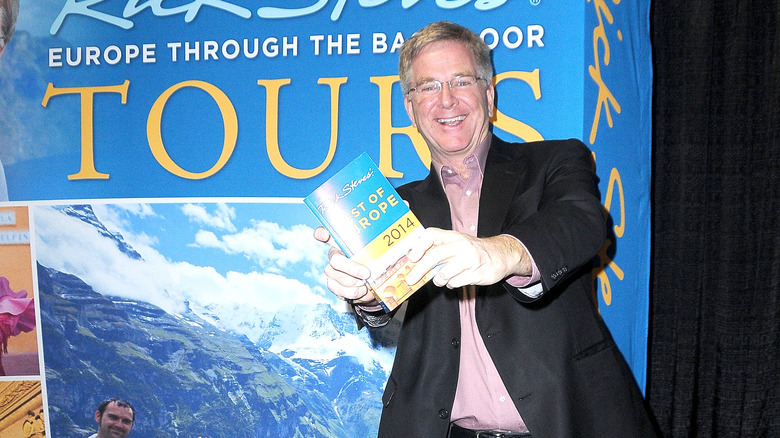 Rick Steves with tour book