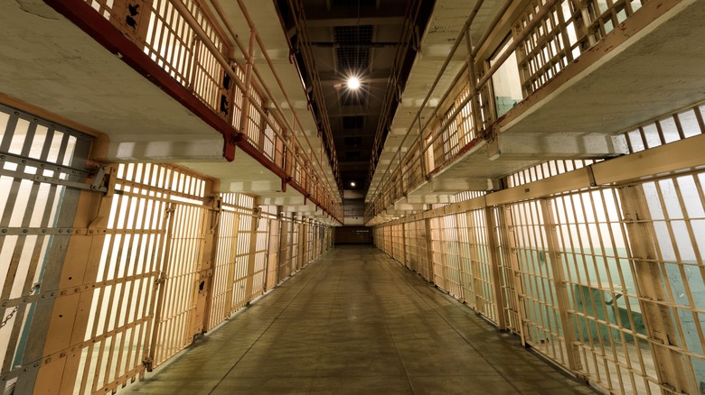 Prison cells inside Alcatraz 