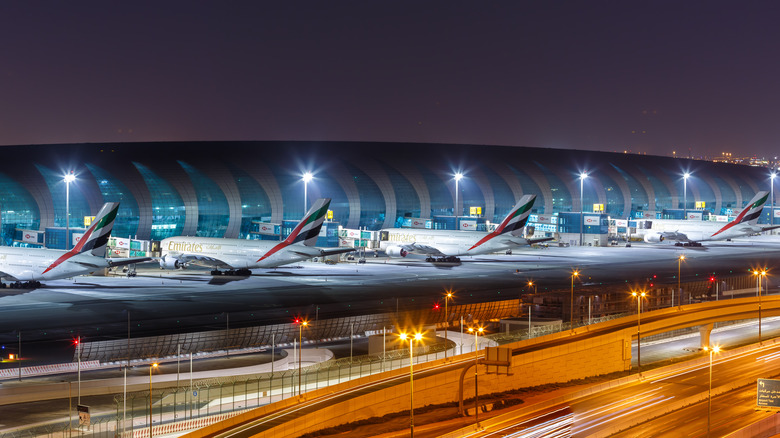 Emirates planes at Dubai International