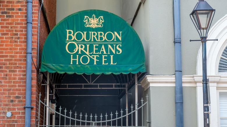 Gated entrance for Bourbon Orleans