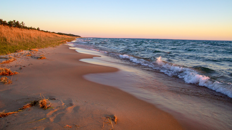 Sandy shores of Lake Michigan