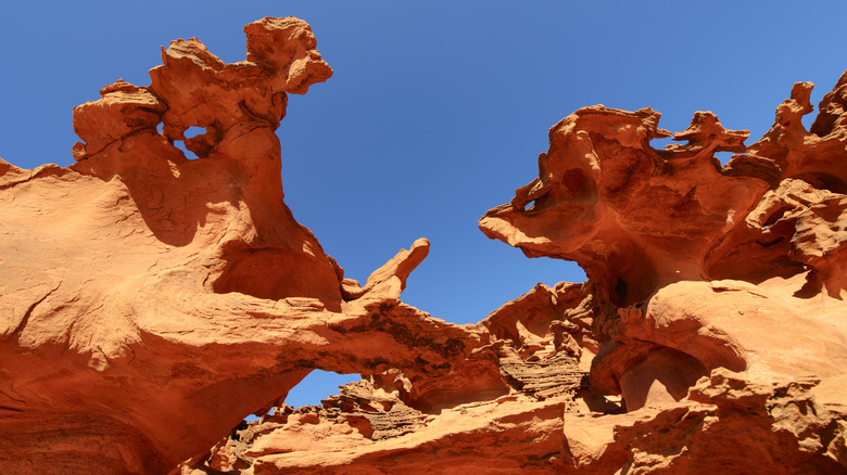 rock sculpture at Gold Butte