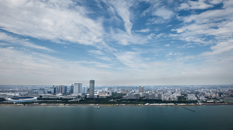 Aerial view of Chiba