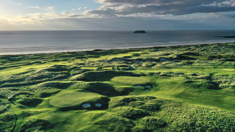 Aerial view, Ballyliffin's old course