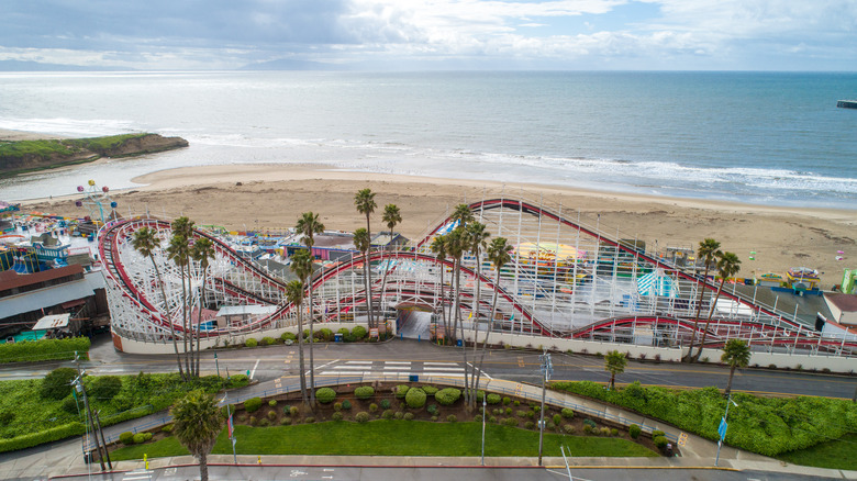 Santa Cruz Boardwalk roller coaster