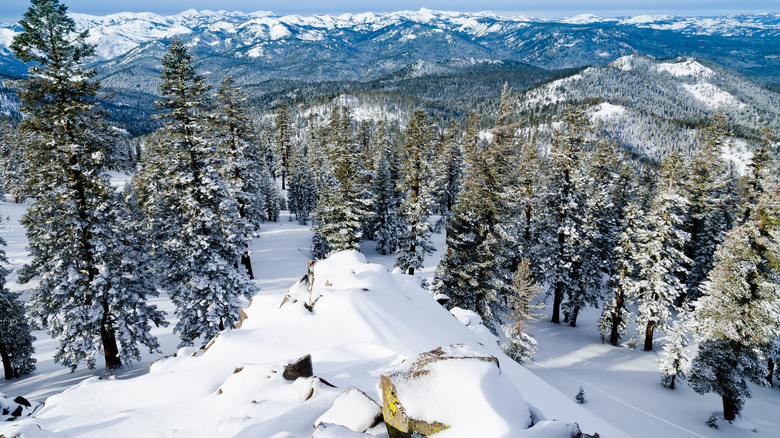 The mountains of Lake Tahoe