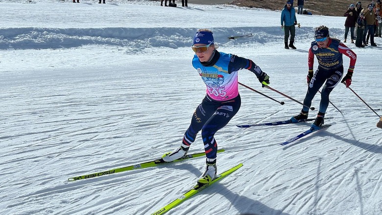 Cross-country skier on Birkebeiner Trail