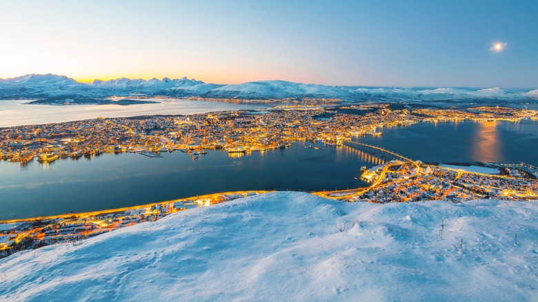 Aerial view of Finnmark, Norway
