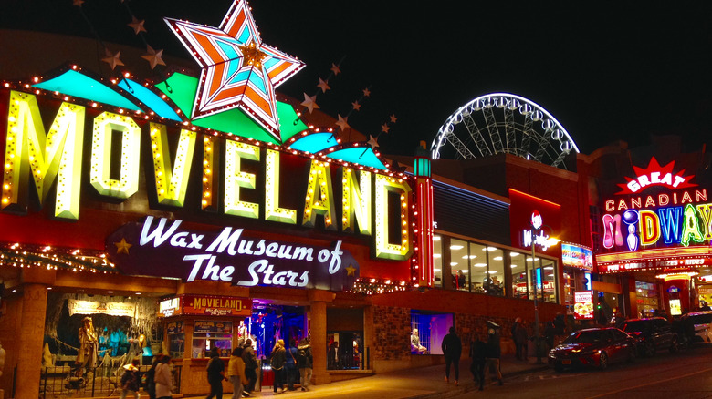 Movieland Wax Museum neon signs