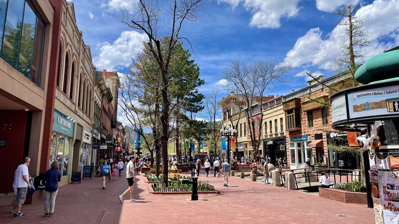 Pearl Street in Boulder, Colorado