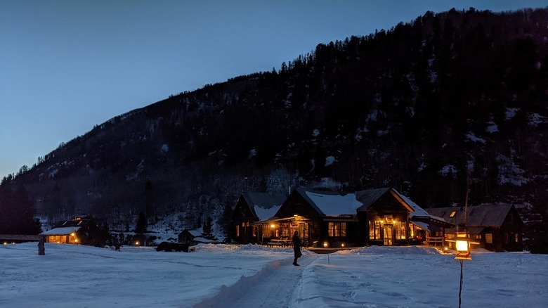 Dunton Hot Springs in winter