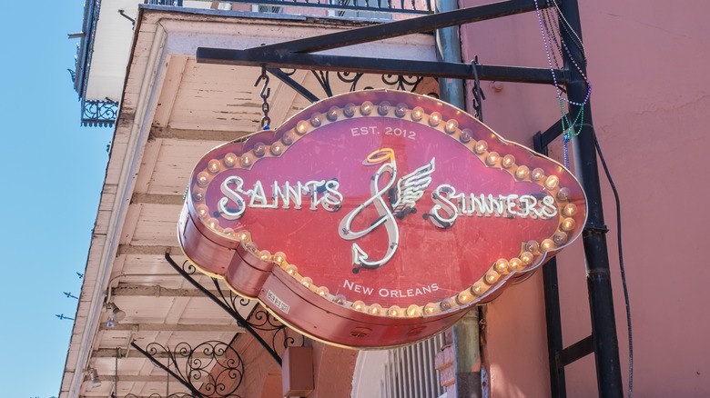 Saints and Sinners sign