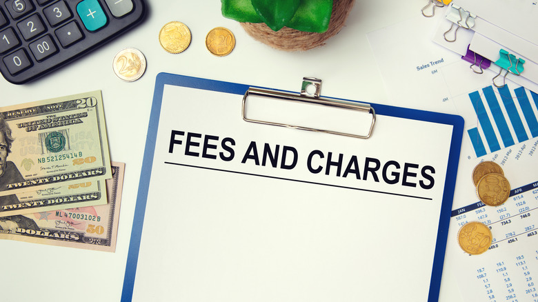 Fees and charges sheet