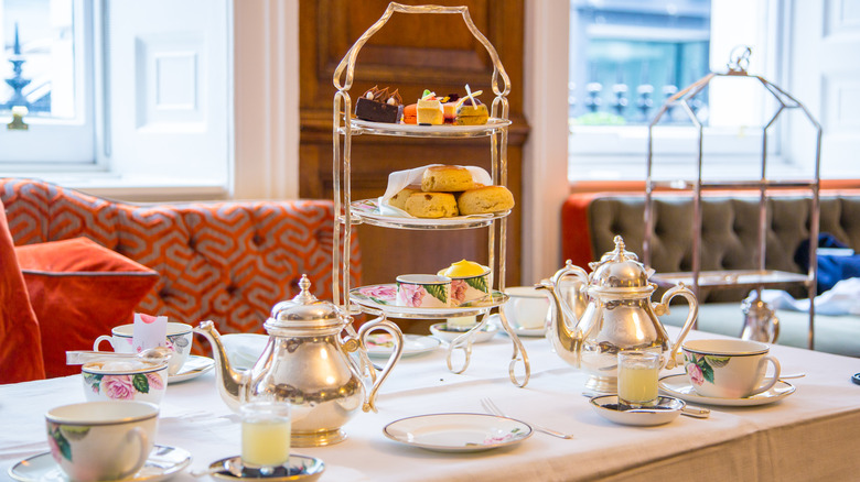afternoon tea service in London