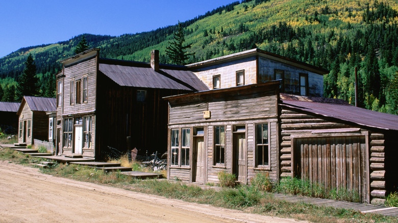 Historic wooden St. Elmo buildings