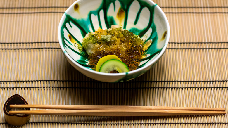Japanese bowl and chopsticks