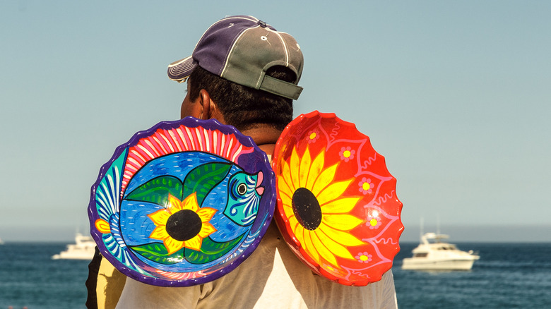 Beach vendor in Cancún