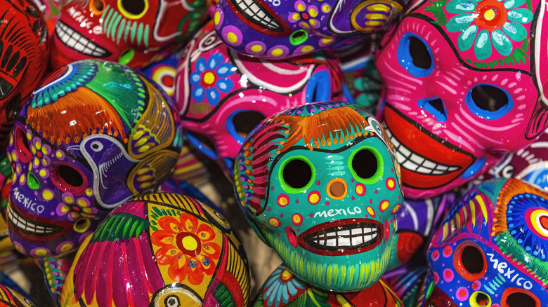 Skull souvenirs in Cancún