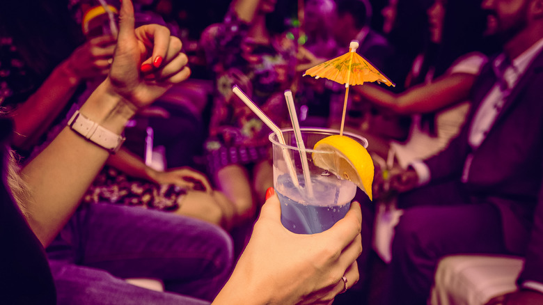 Cocktail at a nightclub