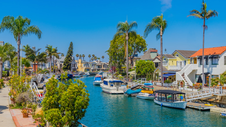 Naples Island canal in Long Beach