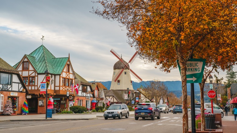 Solvang with a windmill