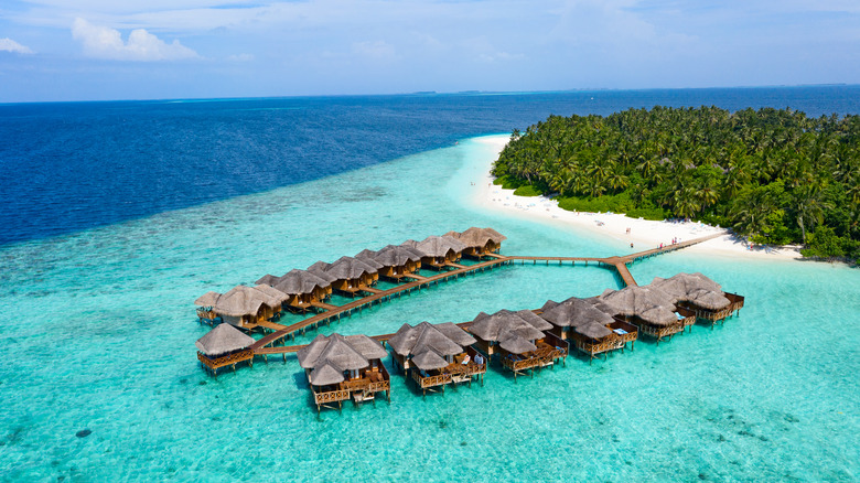 Cabanas at the Maldives
