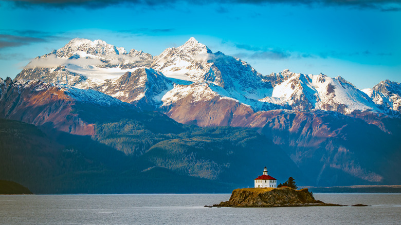 Eldred Rock Lighthouse in Alaska