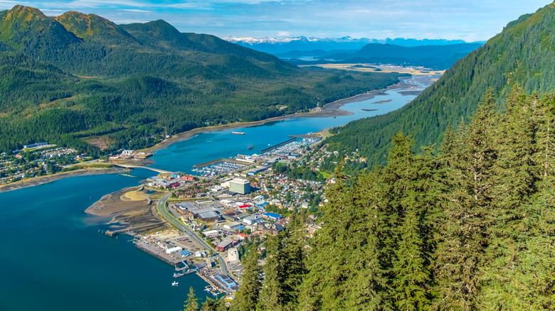 Aerial view of Juneau, Alaska