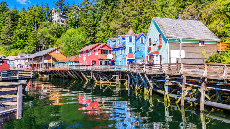 Colorful Creek Street in Ketchikan