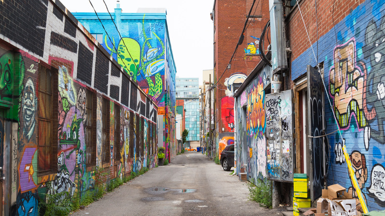 Vibrant graffiti in Toronto