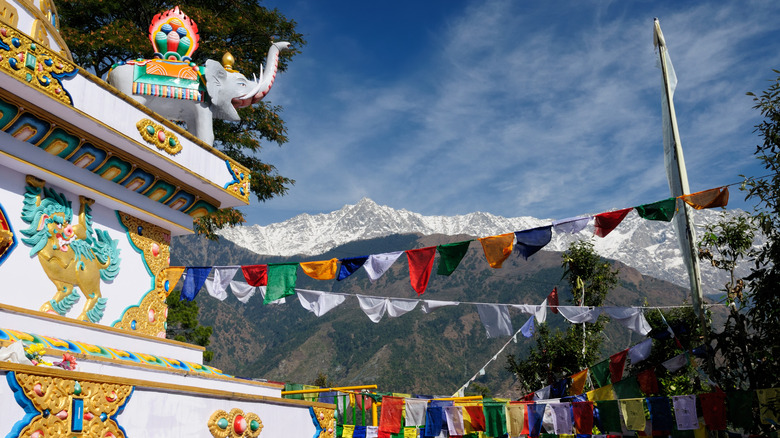 Temple in Dharamshala, India.