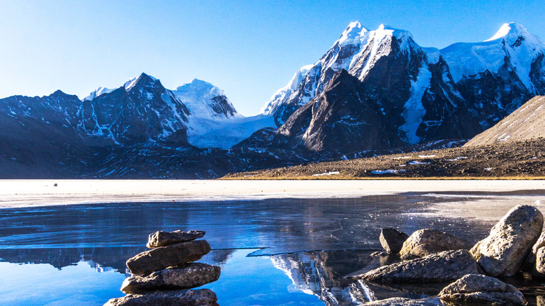 Lake in North Sikkim, India.