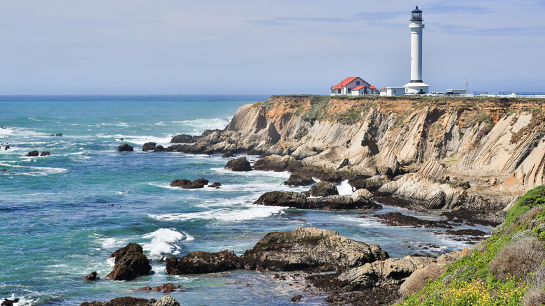 Lighthouse on a bluff