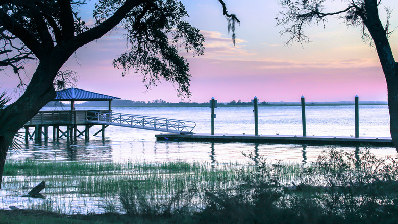 Dusk falls over Daufuskie Island.