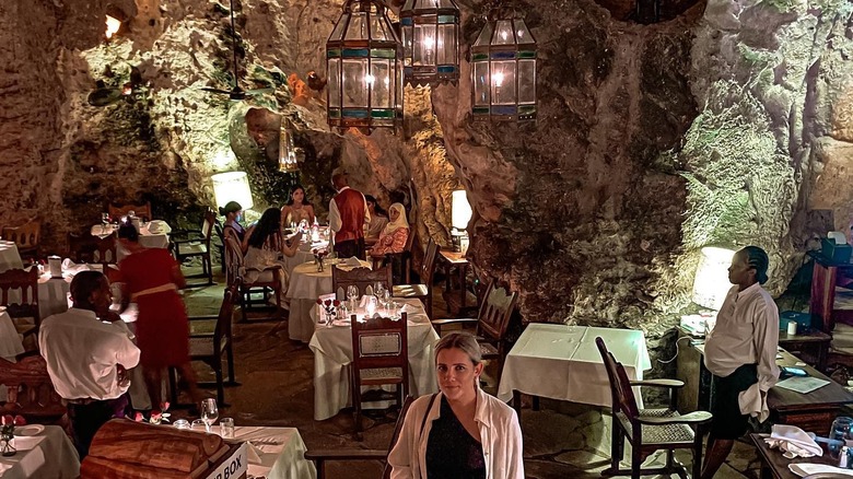 inside Ali Barbour's Cave Restaurant 