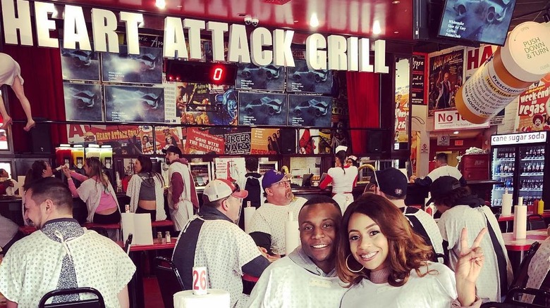 diners at Heart attack grill