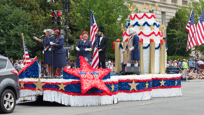 Fourth of July parade float