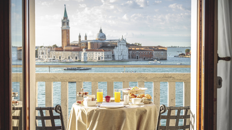Hotel breakfast in Venice