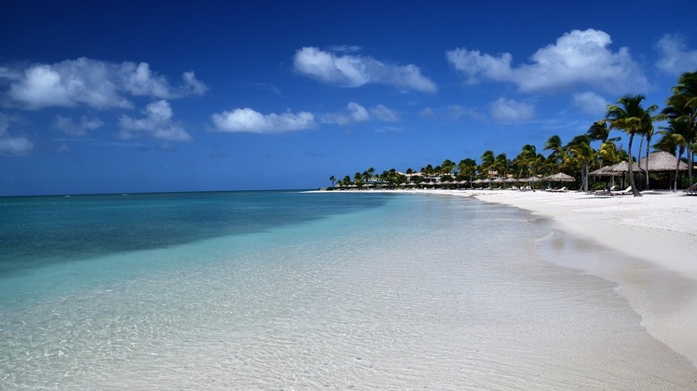 Jumby Bay island shoreline